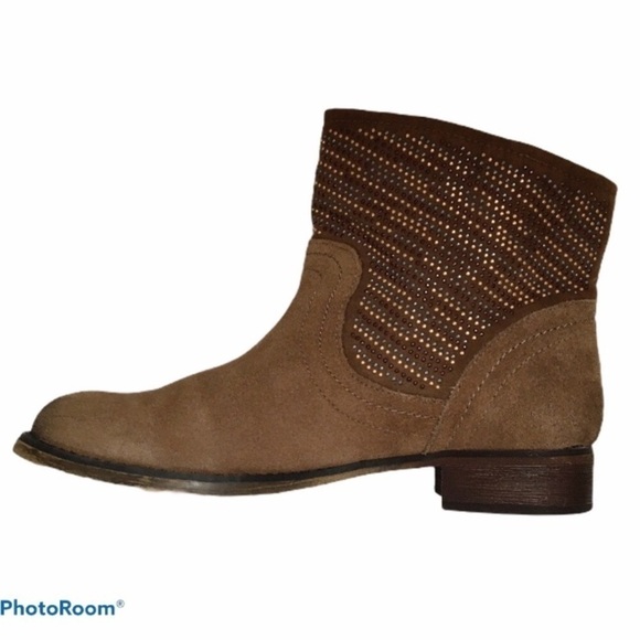 Carlos by Carlos Santana Alton Studded Taupe Suede Boots Size 8 - Picture 4 of 10